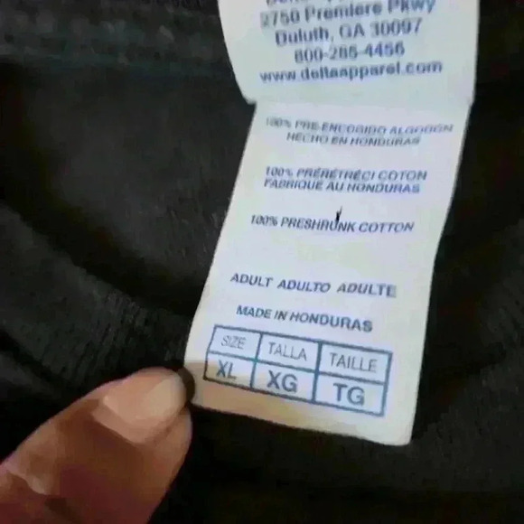 The Walking Dead Negan's Lucille Black T-Shirt Baseball Bat Barbed Wired SZ XL - Picture 2 of 3